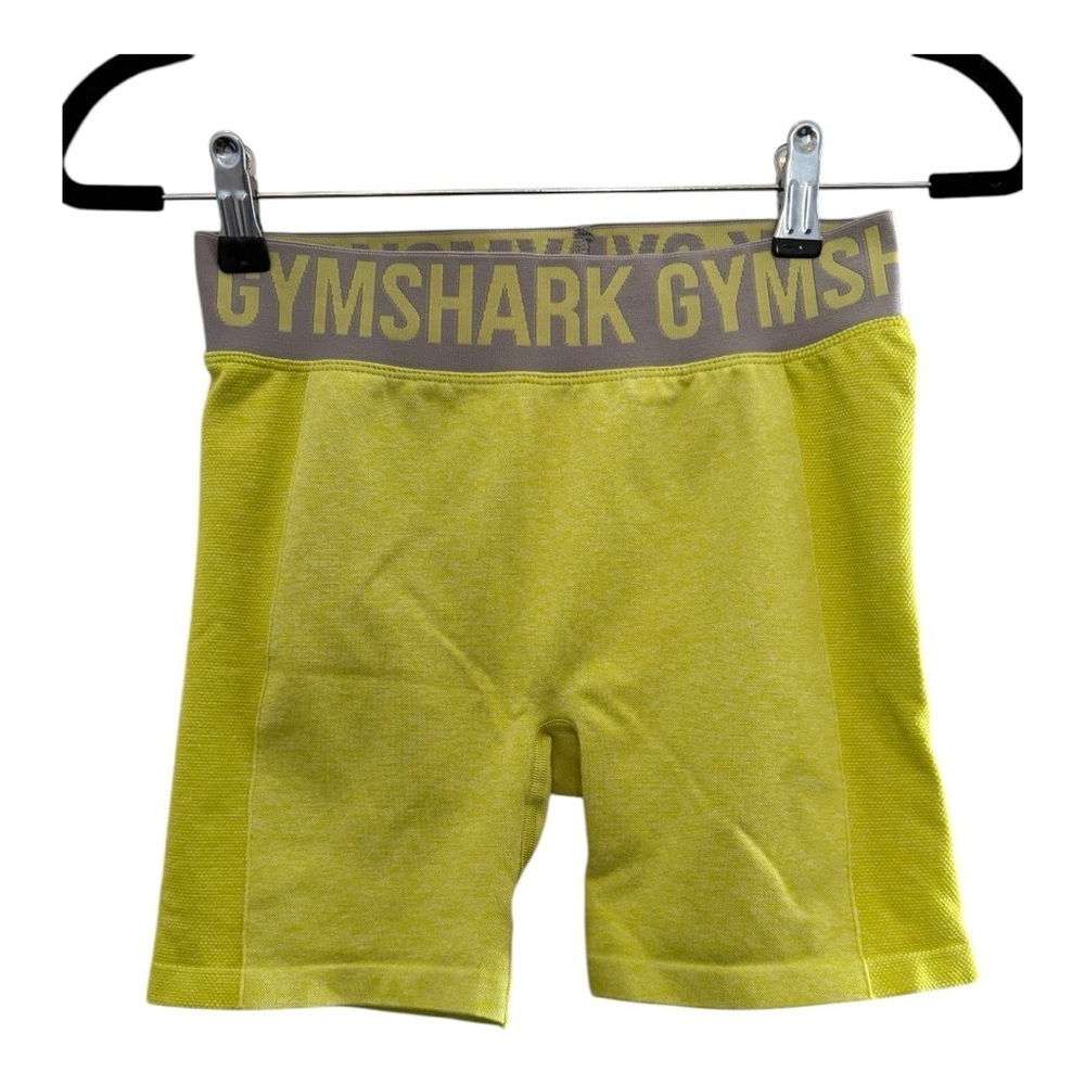 Gym Shark Neon Yellow Gym Flex Biker Shorts Size Medium